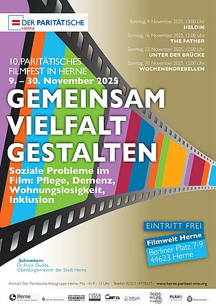 Filmplakat zum 10.Paritätischen Filmfest